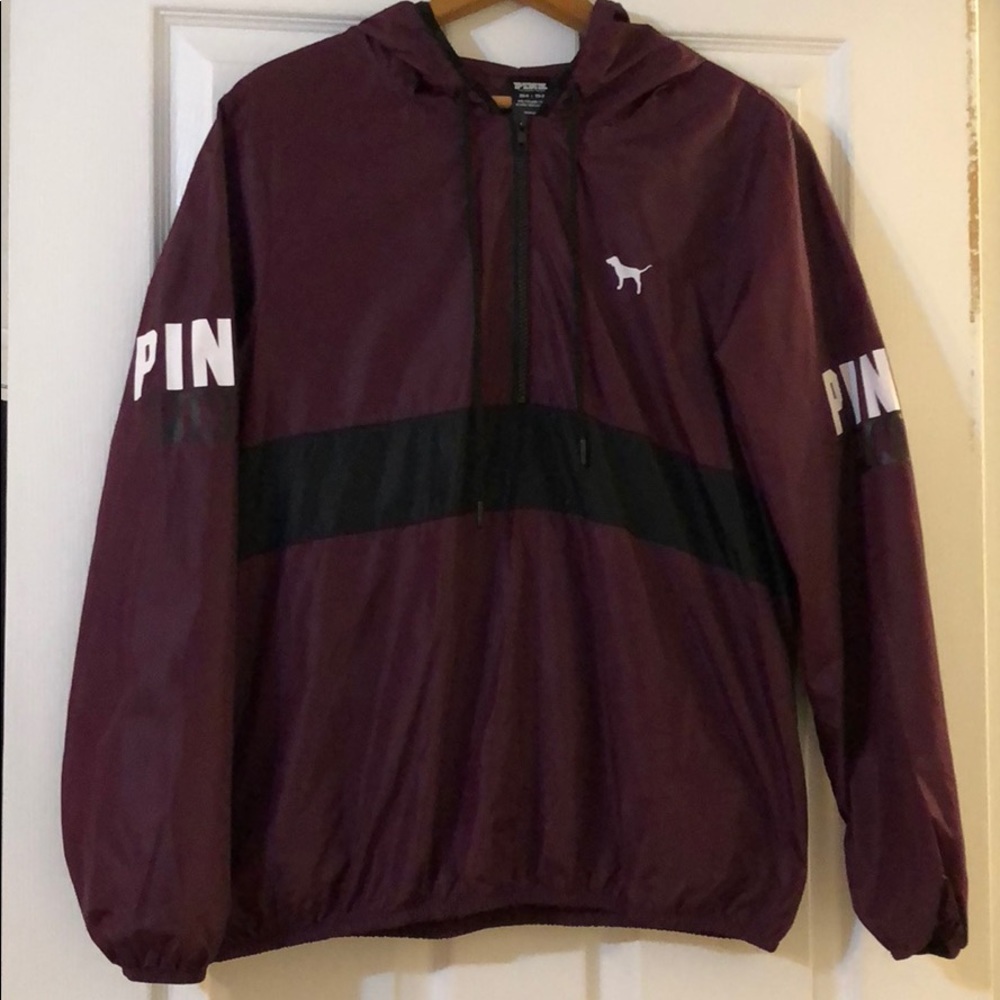 VS Pink Half Zip Pullover